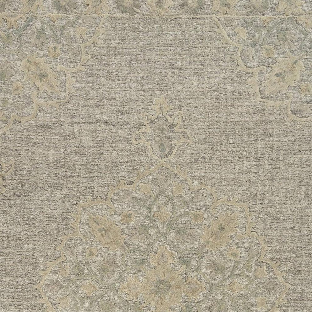 9' X 12' Blue Wool Hand Tufted Area Rug