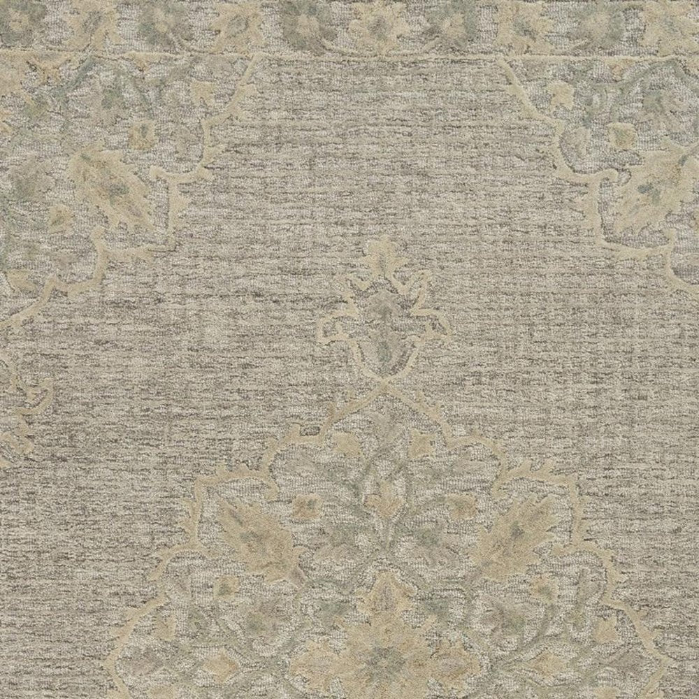 9' X 12' Blue Wool Hand Tufted Area Rug