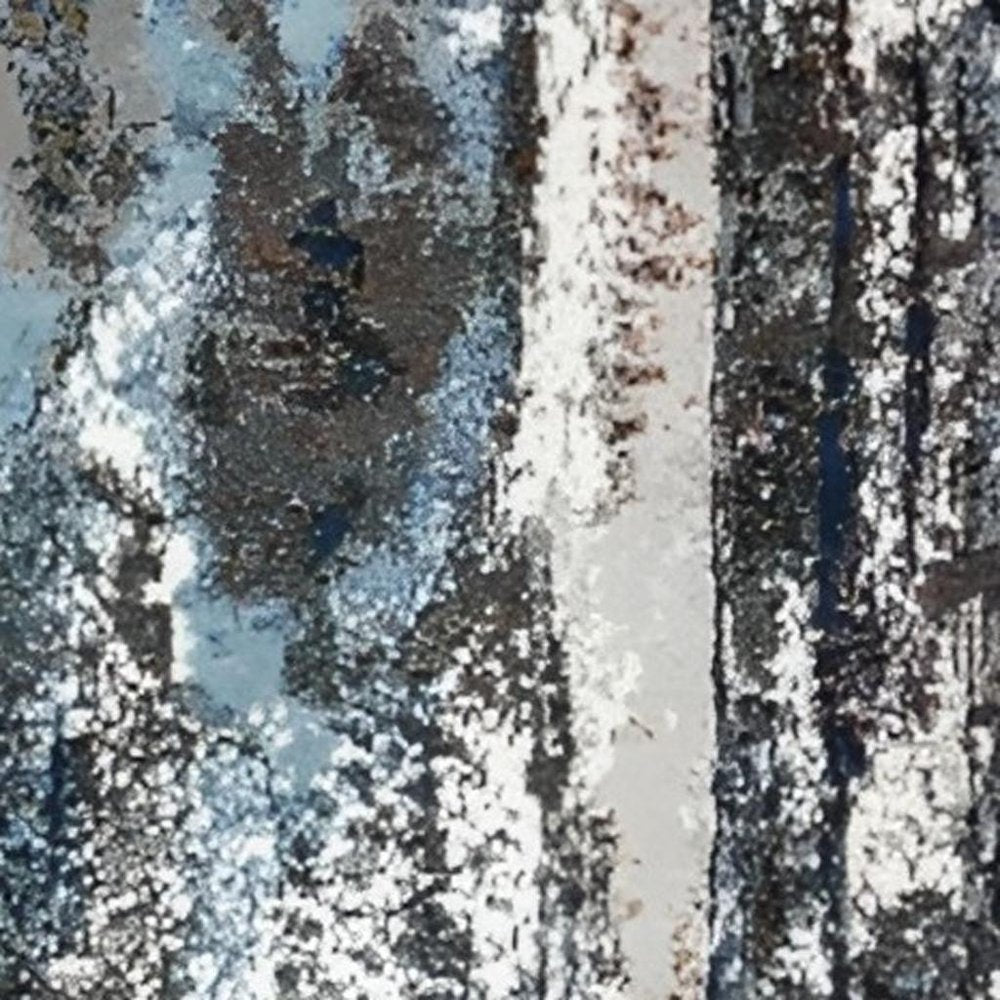 5' X 8' Shades of Blue and Gray Abstract Marble Area Rug