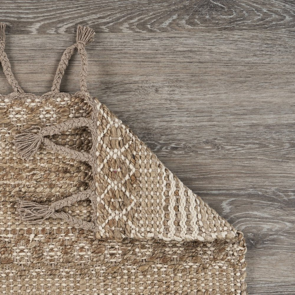 3' X 4' Natural Jute Hand Woven Area Rug