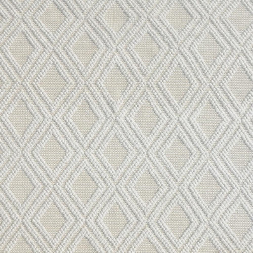 5' X 7' Ivory Geometric Handmade Area Rug