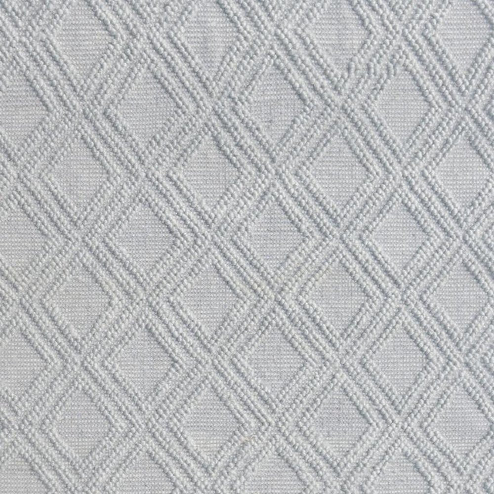9' X 13' Gray Diamond Lattice Modern Area Rug