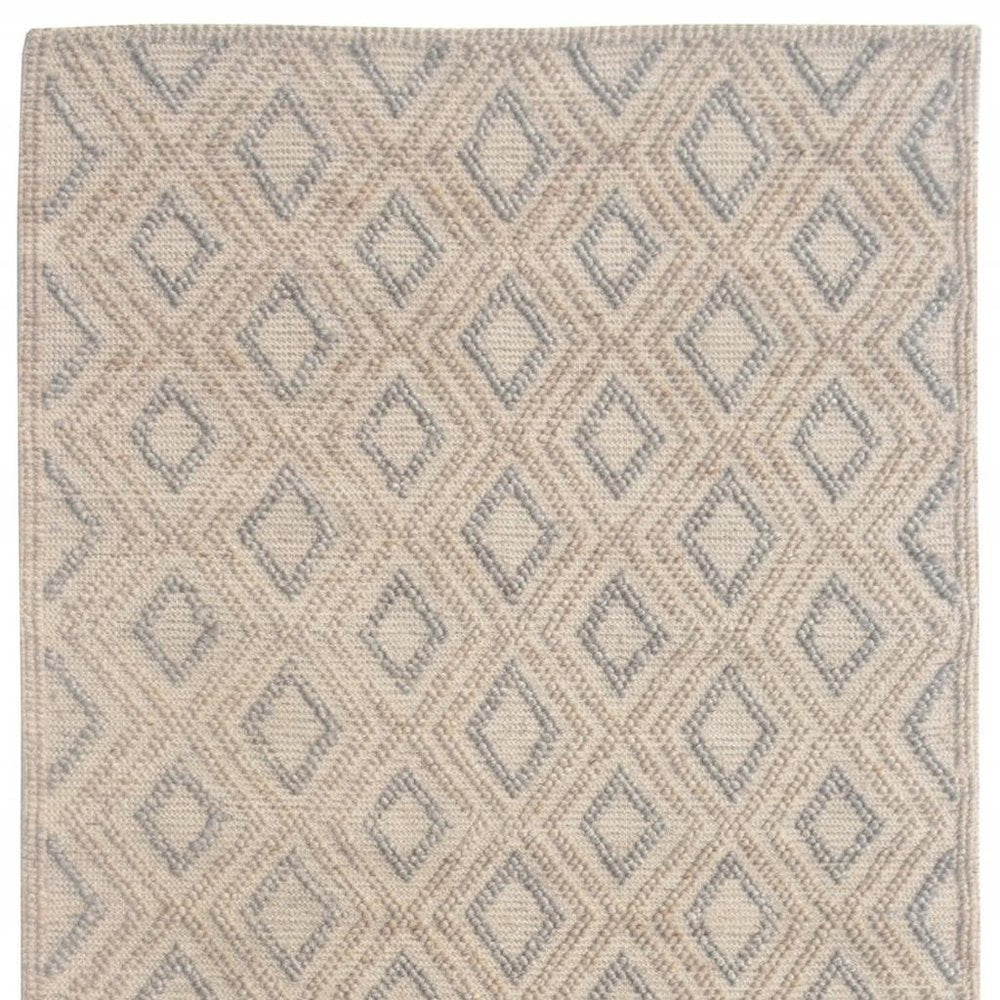 8' X 11' Natural Geometric Handmade Area Rug