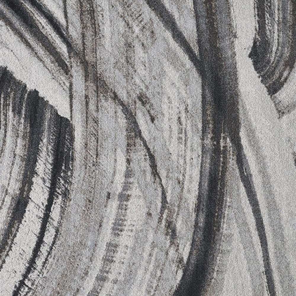 3' X 5' Gray and Ivory Abstract Area Rug