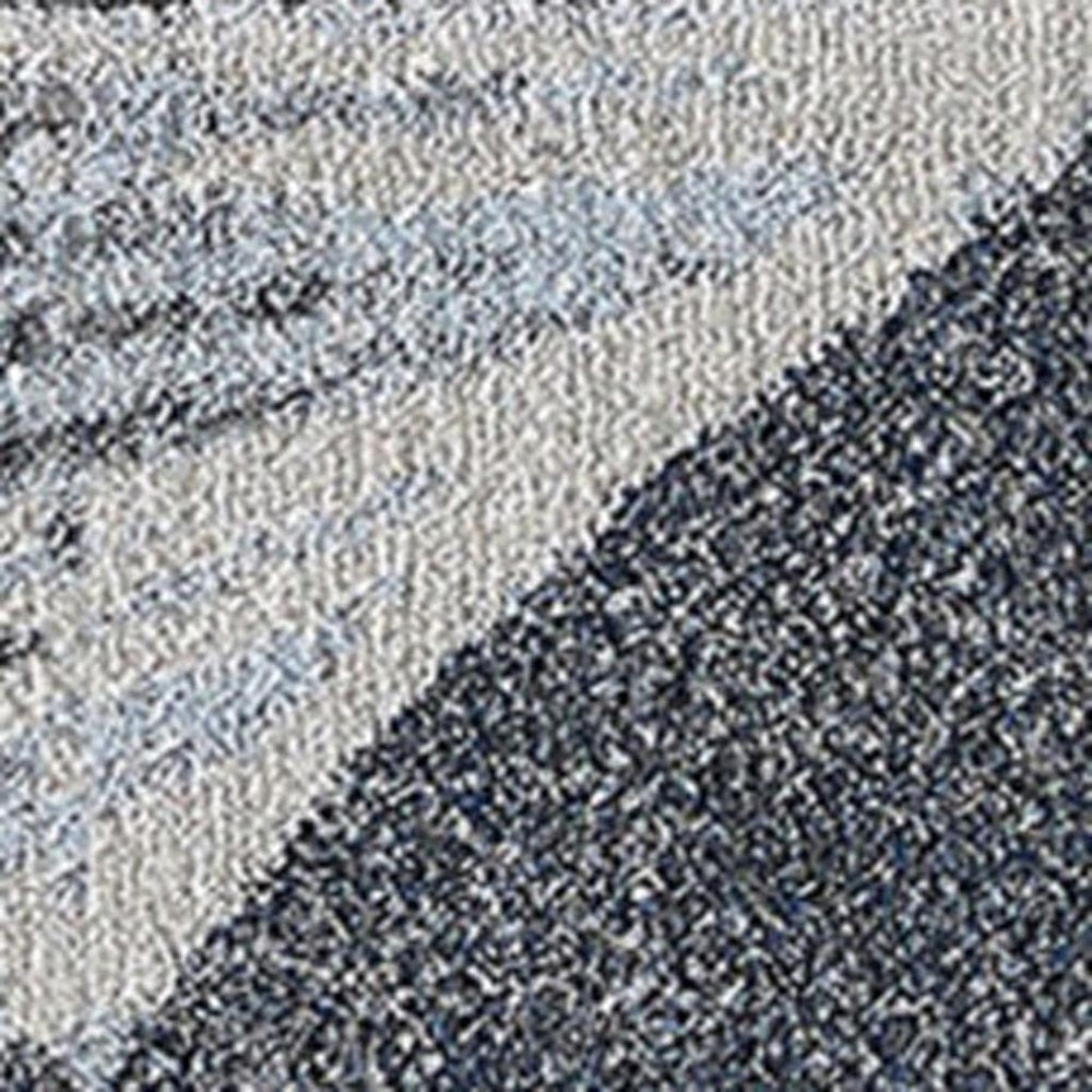 10' X 13' Gray Blue Abstract Waves Modern Area Rug