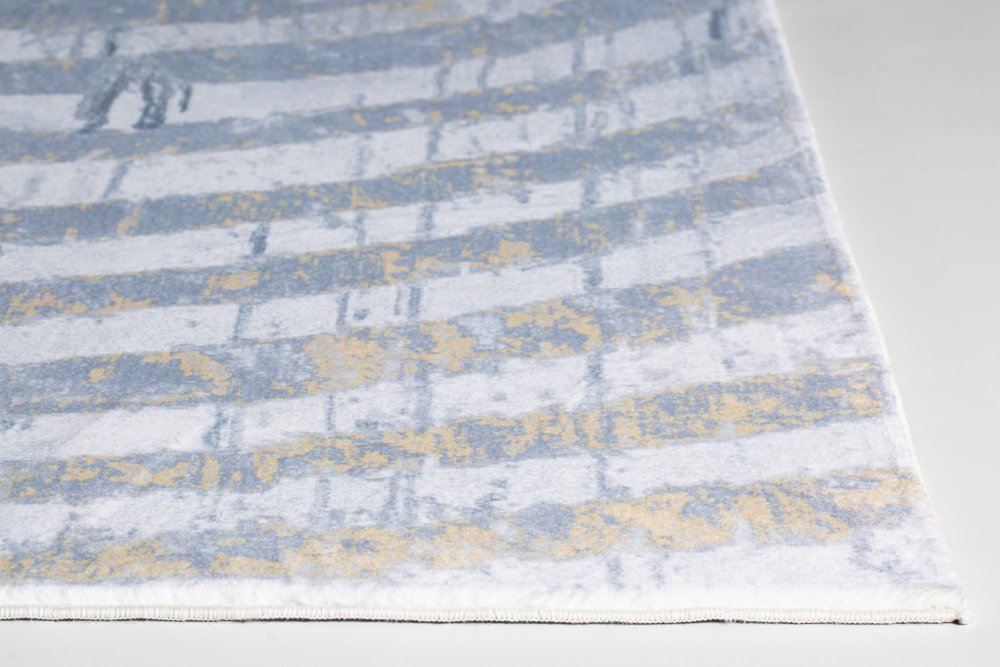 8' X 10' Gray And Ivory Abstract Area Rug