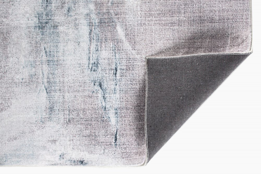 6' X 9' Sand Ivory And Black Abstract Area Rug