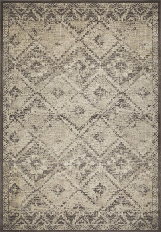 3' X 5' Gray And Brown Abstract Area Rug