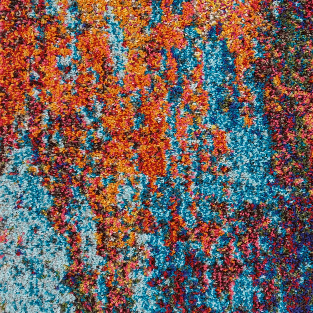 2' X 6' Atlantic Abstract Power Loom Non Skid Runner Rug