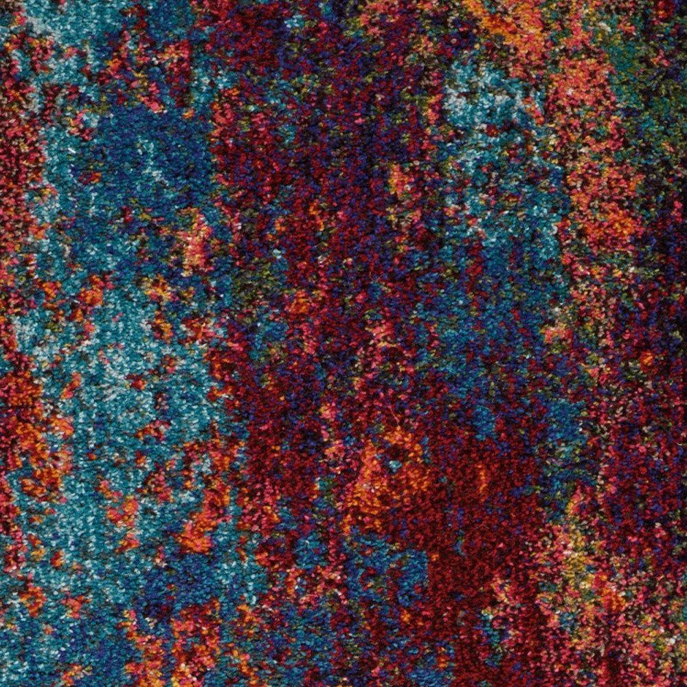 2' X 6' Atlantic Abstract Power Loom Non Skid Runner Rug