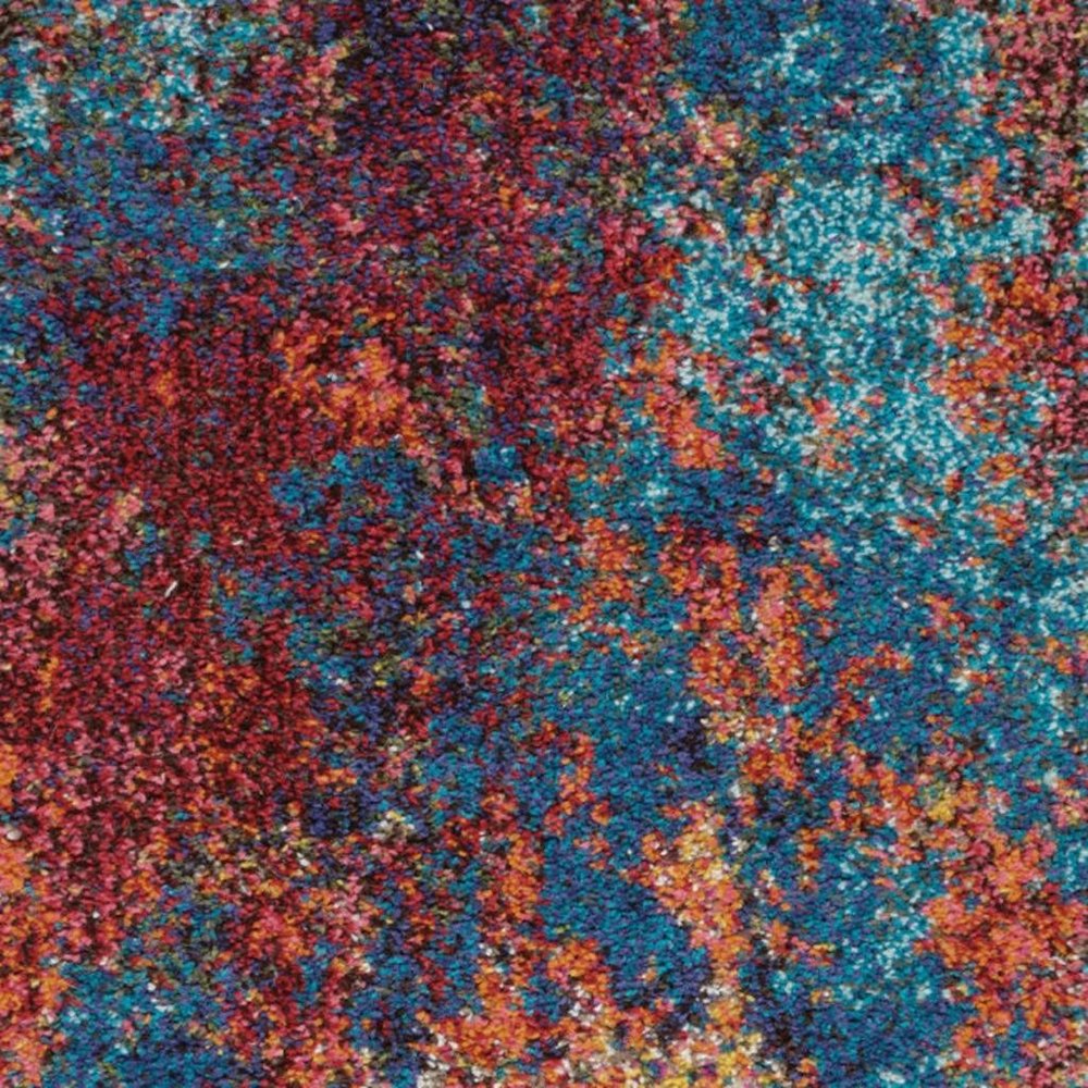 3' X 5' Atlantic Abstract Power Loom Non Skid Area Rug