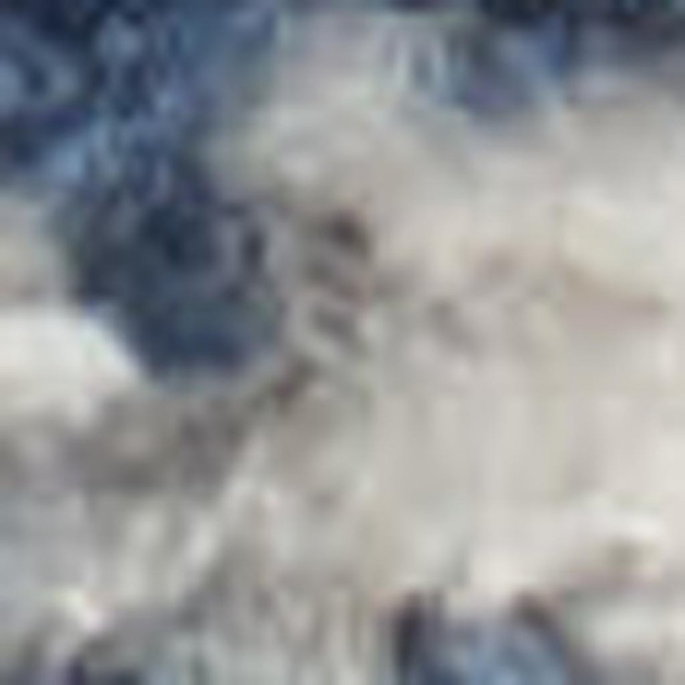 4' X 6' Blue And Grey Oriental Power Loom Non Skid Area Rug