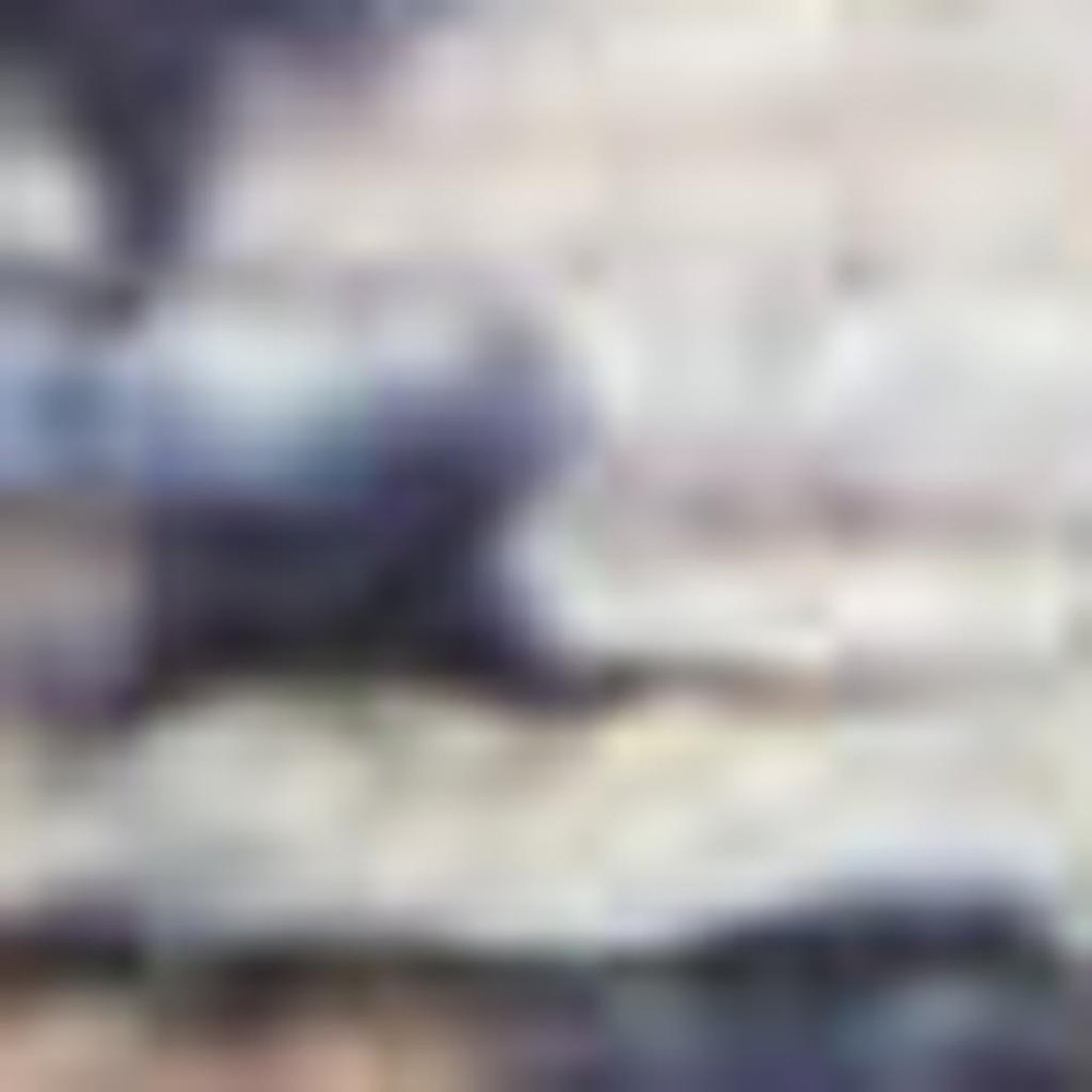 2' X 4' Light Blue Oriental Power Loom Distressed Washable Area Rug