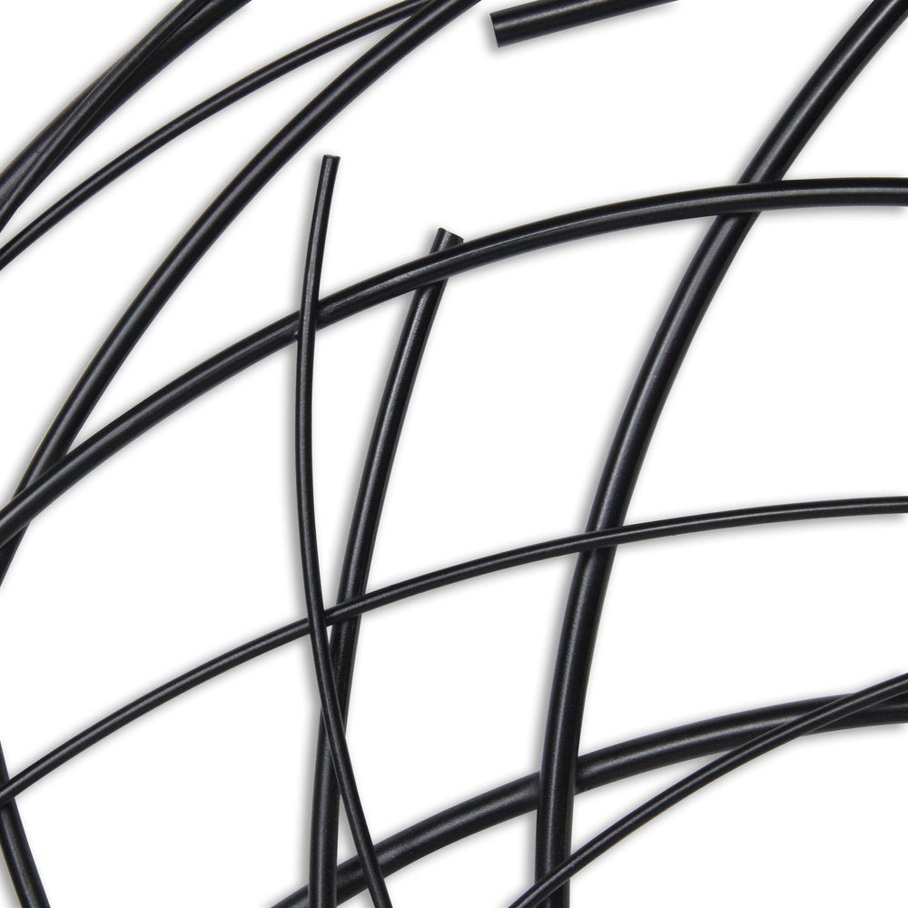 26" X 26" Black Metal Abstract Lines Round Hanging Dimensional Sculpture