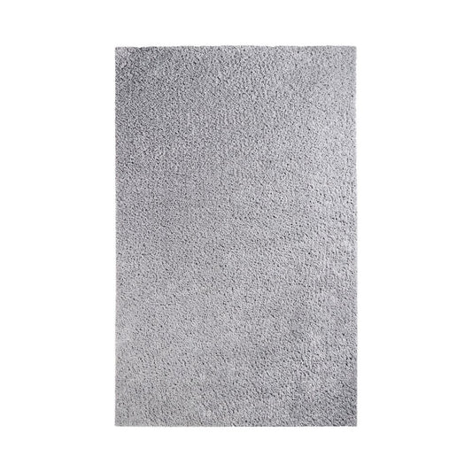 5' X 8' Silver Shag Handmade Area Rug