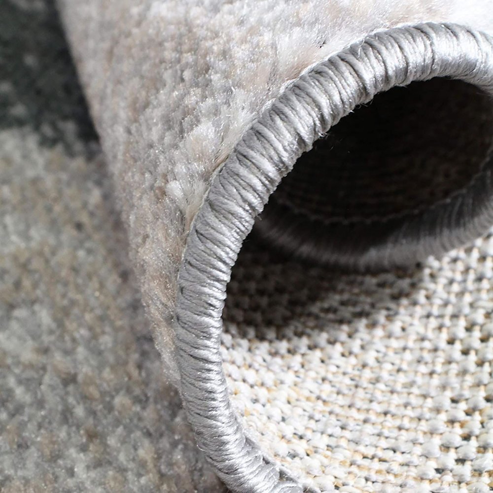 2' X 3' Blue And Gray Patchwork Distressed Area Rug