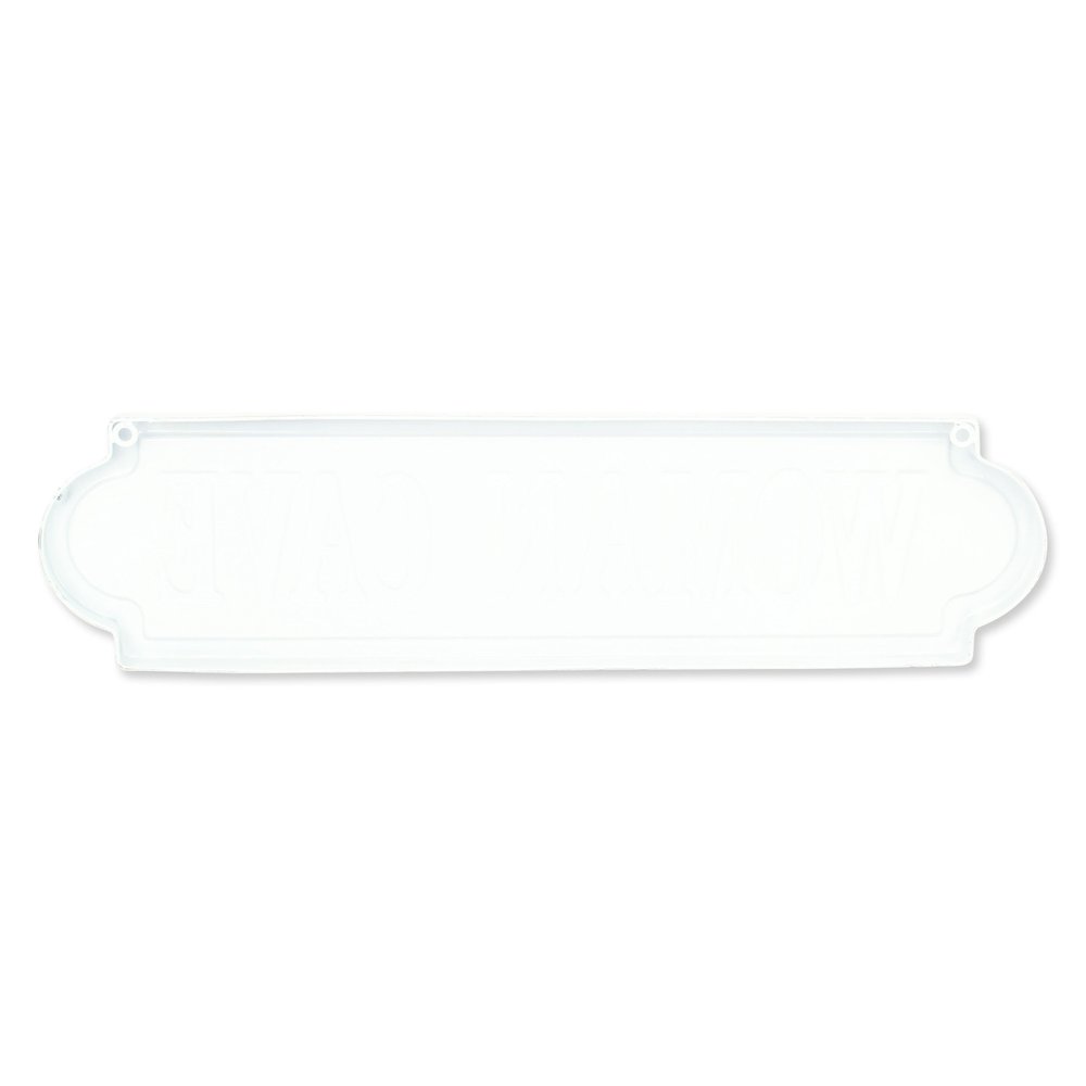 8" X 32" White and Black Woman Cave Metal Wall Decor