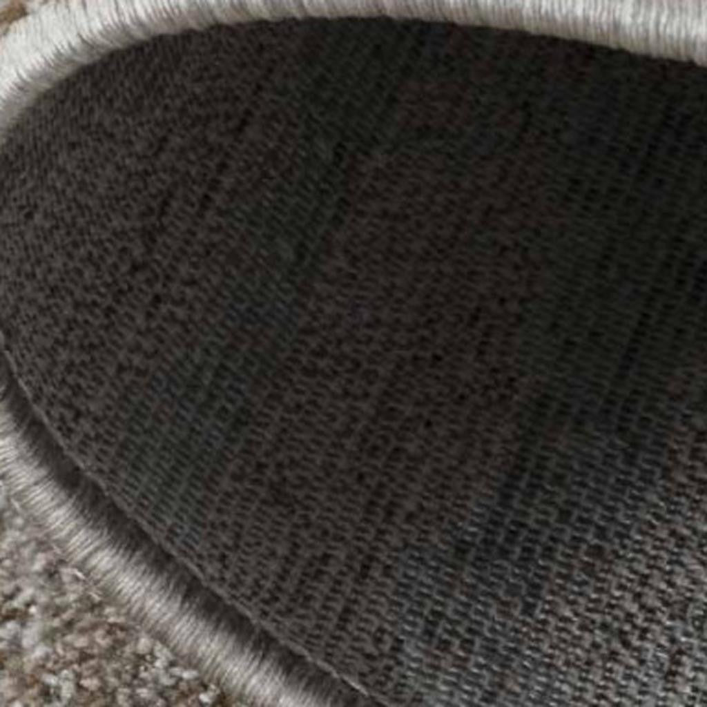 5' X 8' Beige Abstract Stain Resistant Area Rug