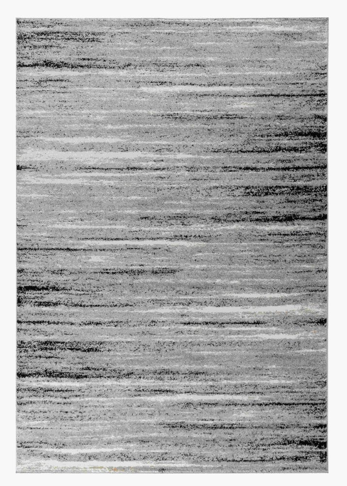 5' X 8' Grey Abstract Area Rug