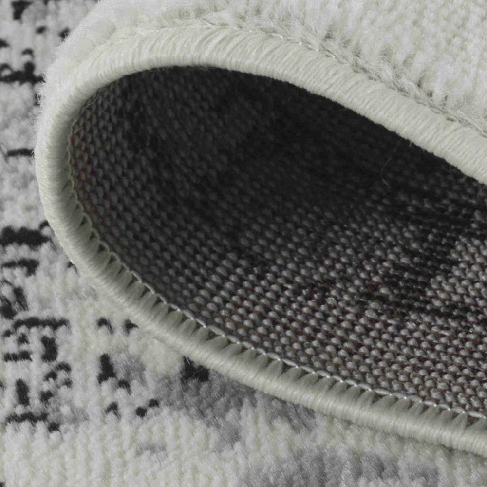 4' X 6' Black Oriental Area Rug