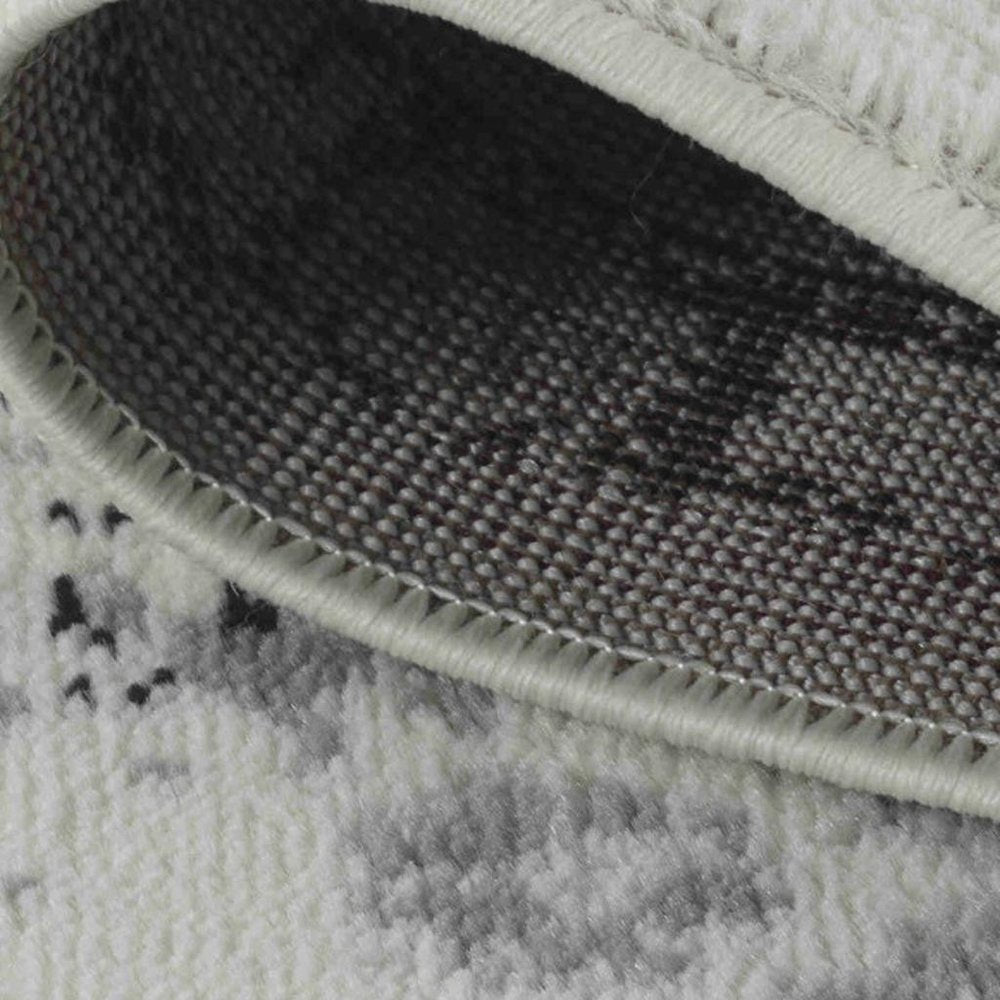 7' X 10' Black Oriental Area Rug