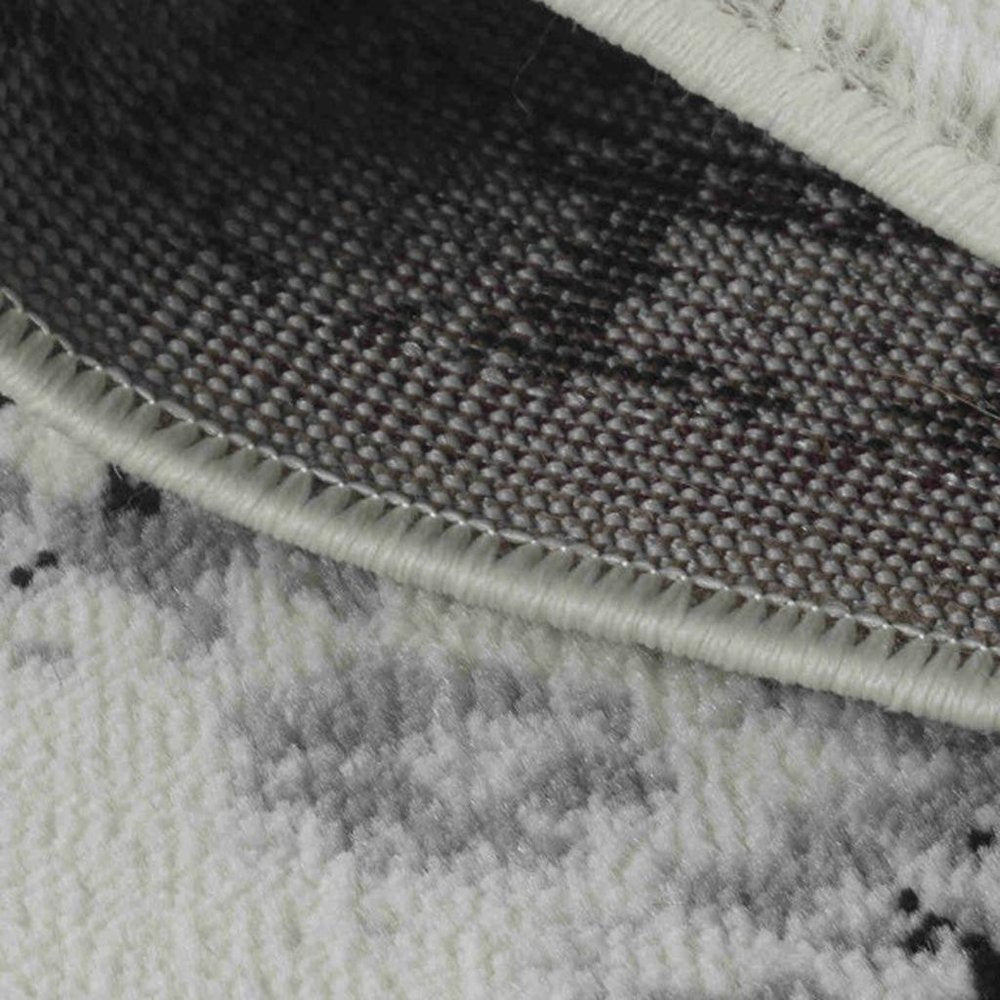 7' X 10' Black Oriental Area Rug