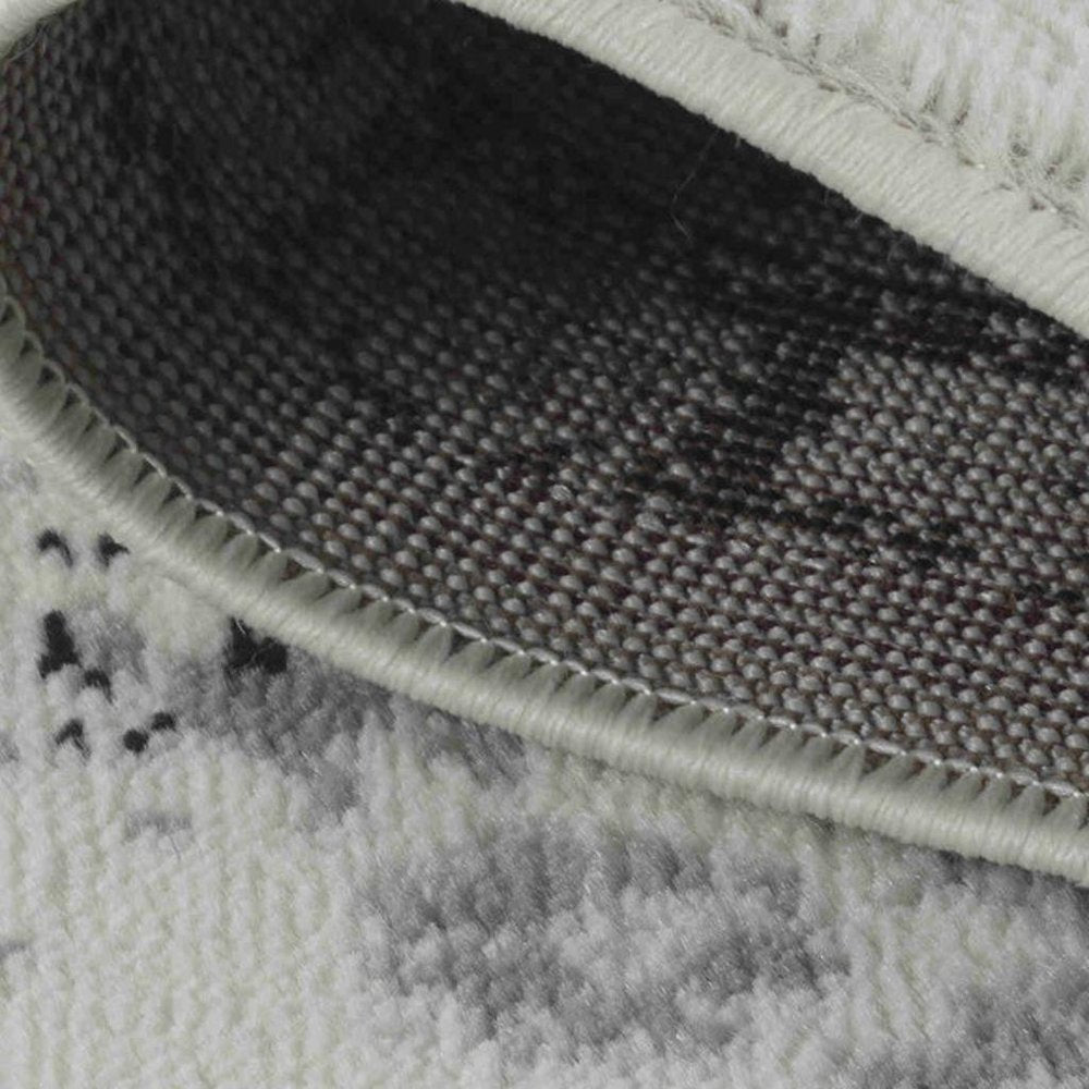 7' X 10' Black Oriental Area Rug