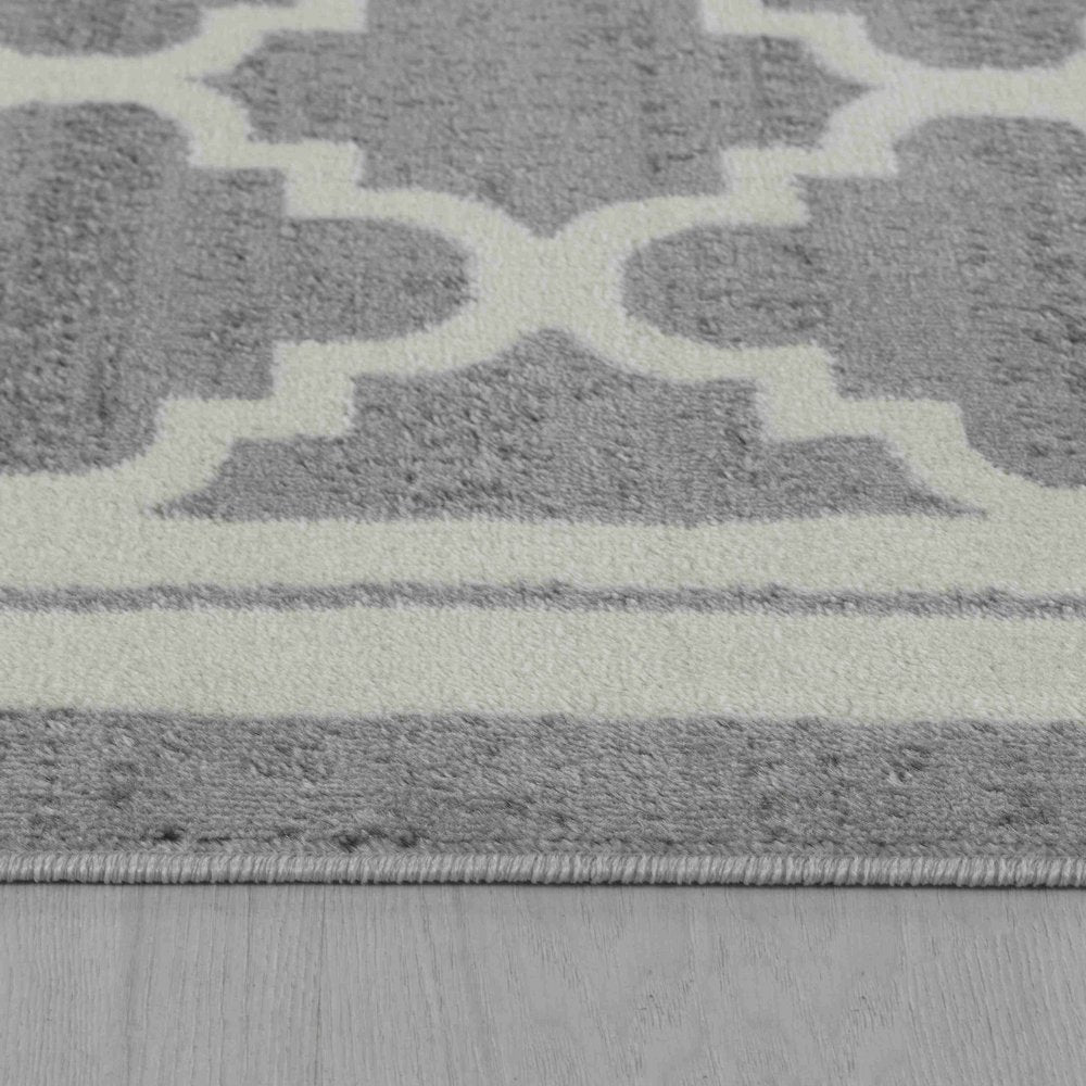 7' X 10' Grey Moroccan Area Rug