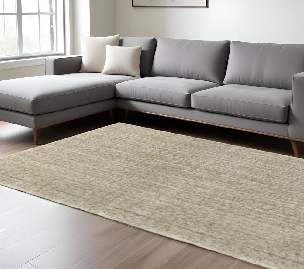 10' X 13' Grey Shag Power Loom Stain Resistant Area Rug