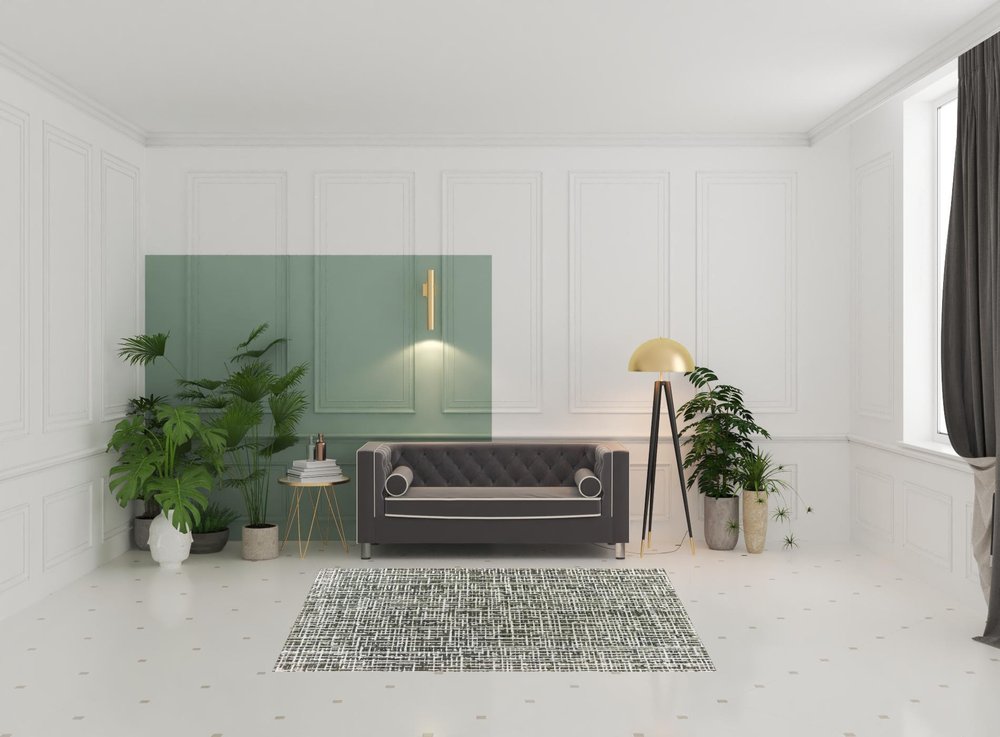 8' X 11' Gray And Ivory Abstract Area Rug