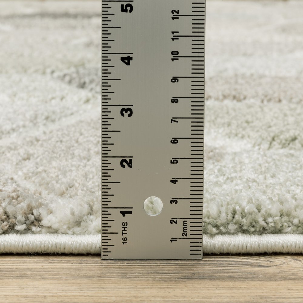 8' X 11' Ivory Gray And Charcoal Geometric Area Rug