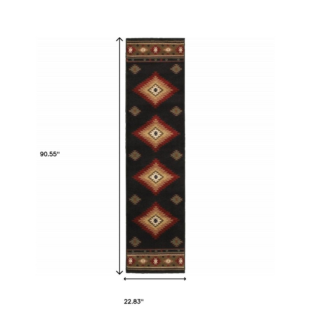 4' X 6' Beige Southwestern Power Loom Stain Resistant Area Rug