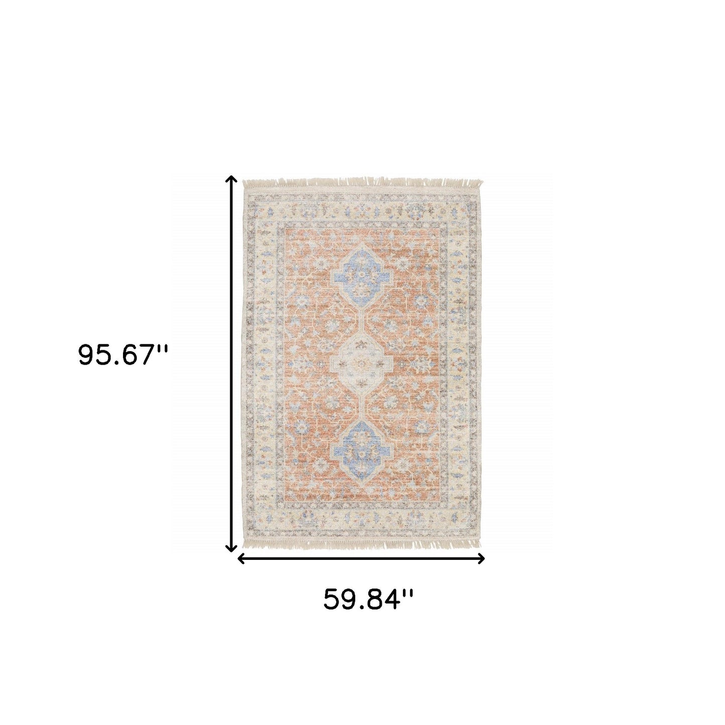 10' X 13' Beige And Charcoal Oriental Hand Loomed Stain Resistant Area Rug With Fringe
