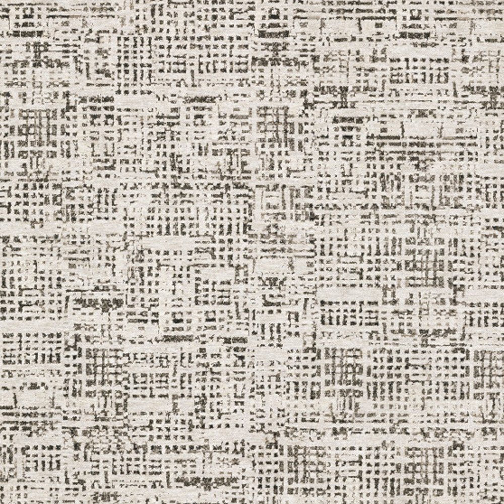 8' X 11' Ivory And Gray Abstract Area Rug