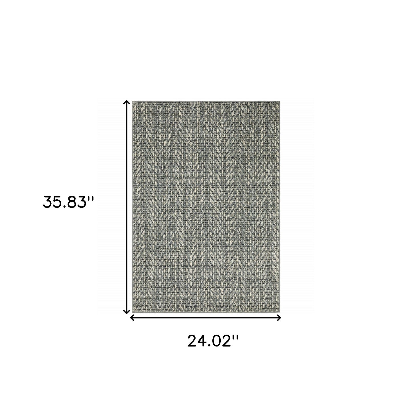 10' X 13' Blue And Ivory Geometric Distressed Area Rug