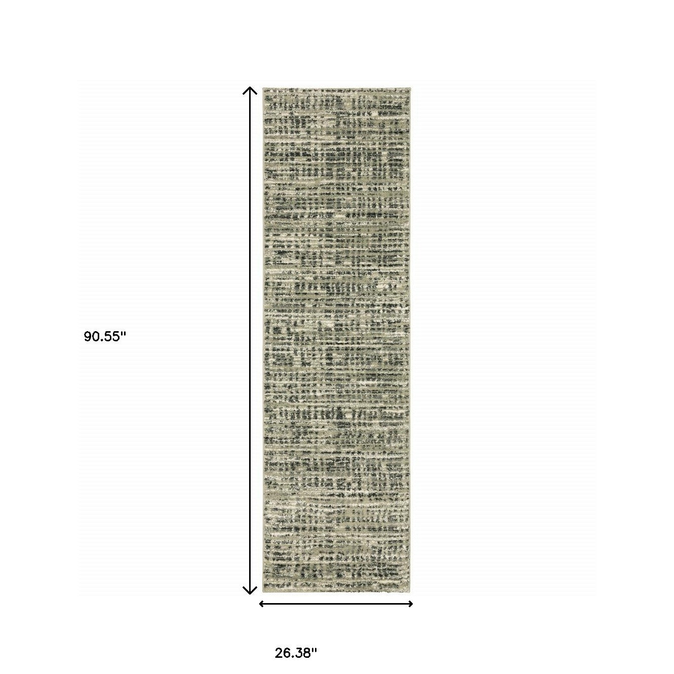 10' X 13' Beige And Gray Geometric Distressed Area Rug