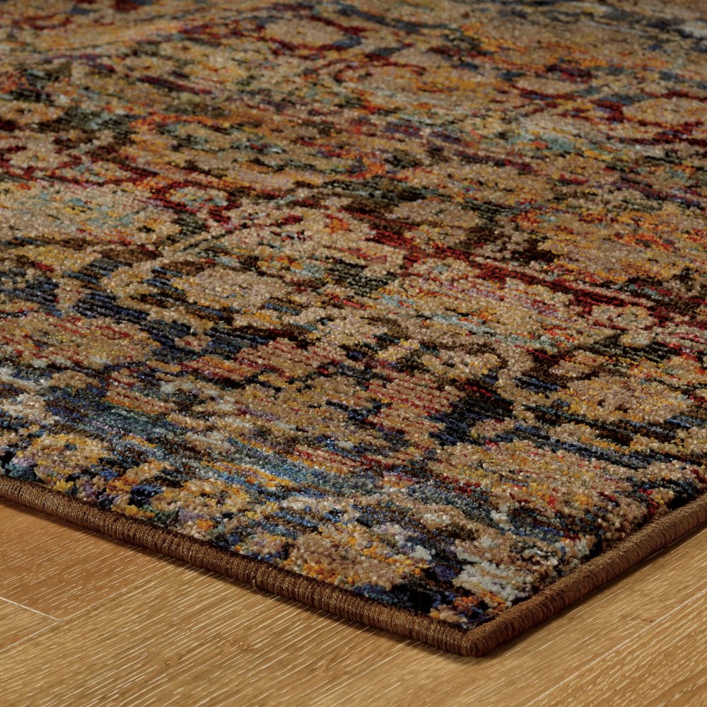 2' X 3' Blue And Ivory Ombre Area Rug