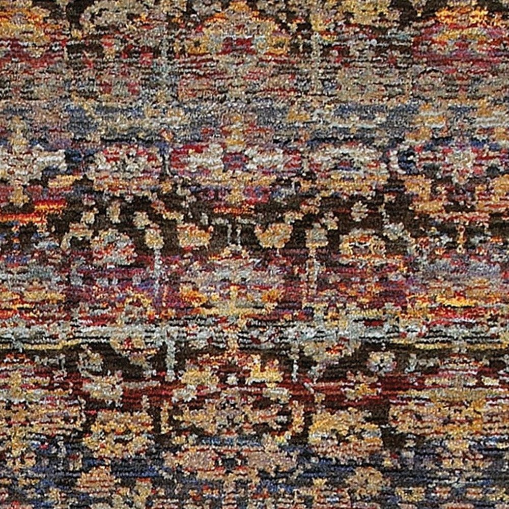 2' X 3' Blue And Ivory Ombre Area Rug