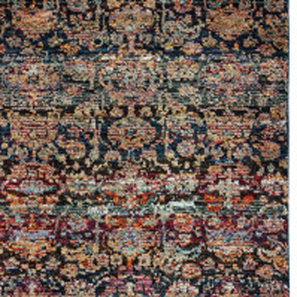 2' X 3' Blue And Ivory Ombre Area Rug