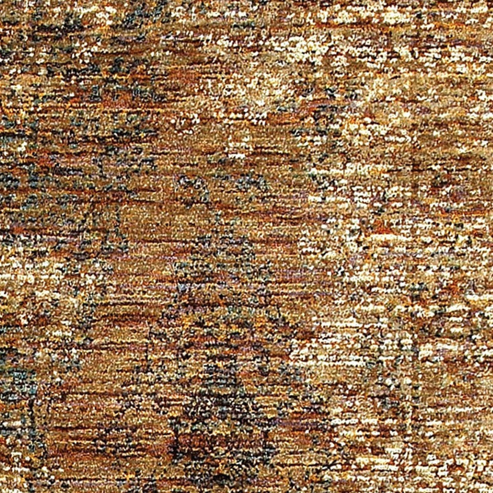 2' X 3' Brown Oriental Power Loom Area Rug