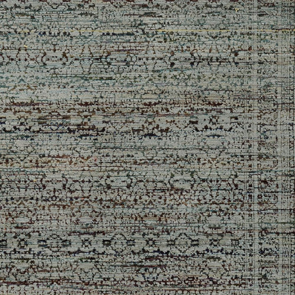 3' X 5' Blue Green Oriental Power Loom Area Rug