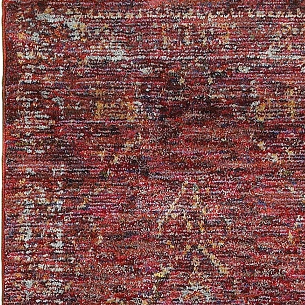 2' X 3' Red And Gold Oriental Area Rug