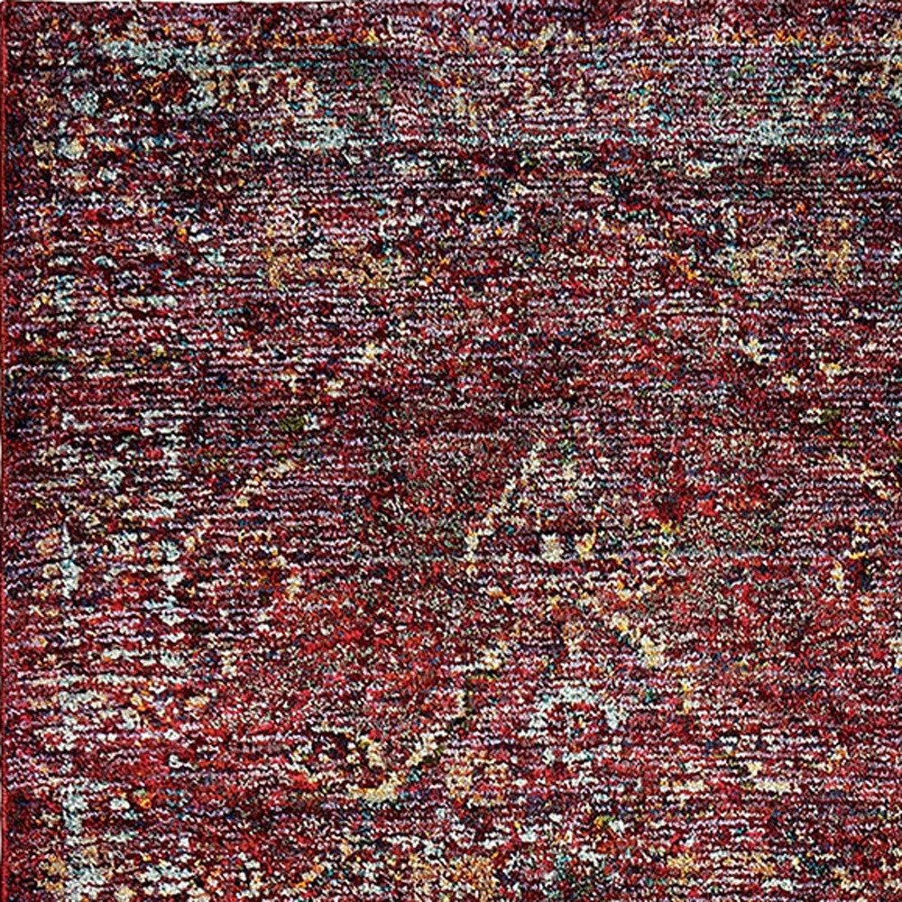 2' X 3' Red And Gold Oriental Area Rug