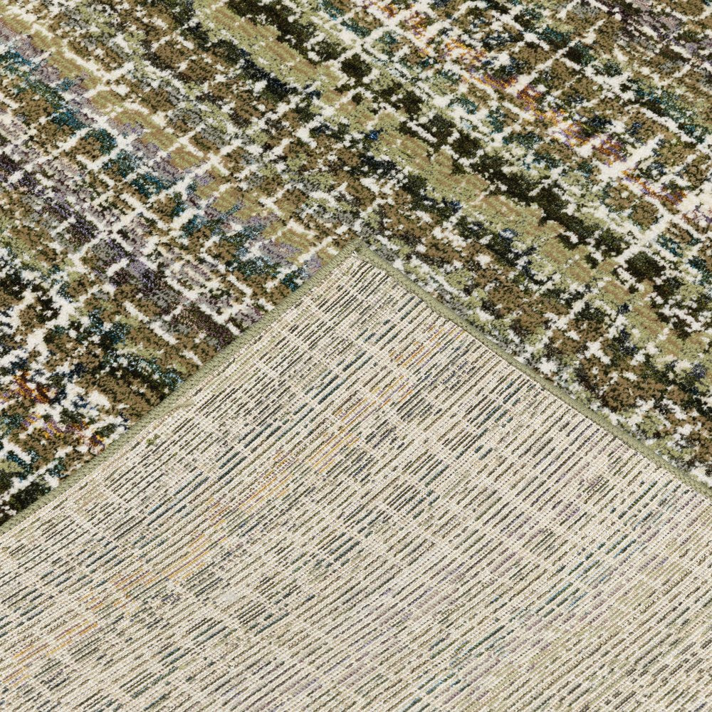 2' X 3' Gray And Ivory Abstract Area Rug