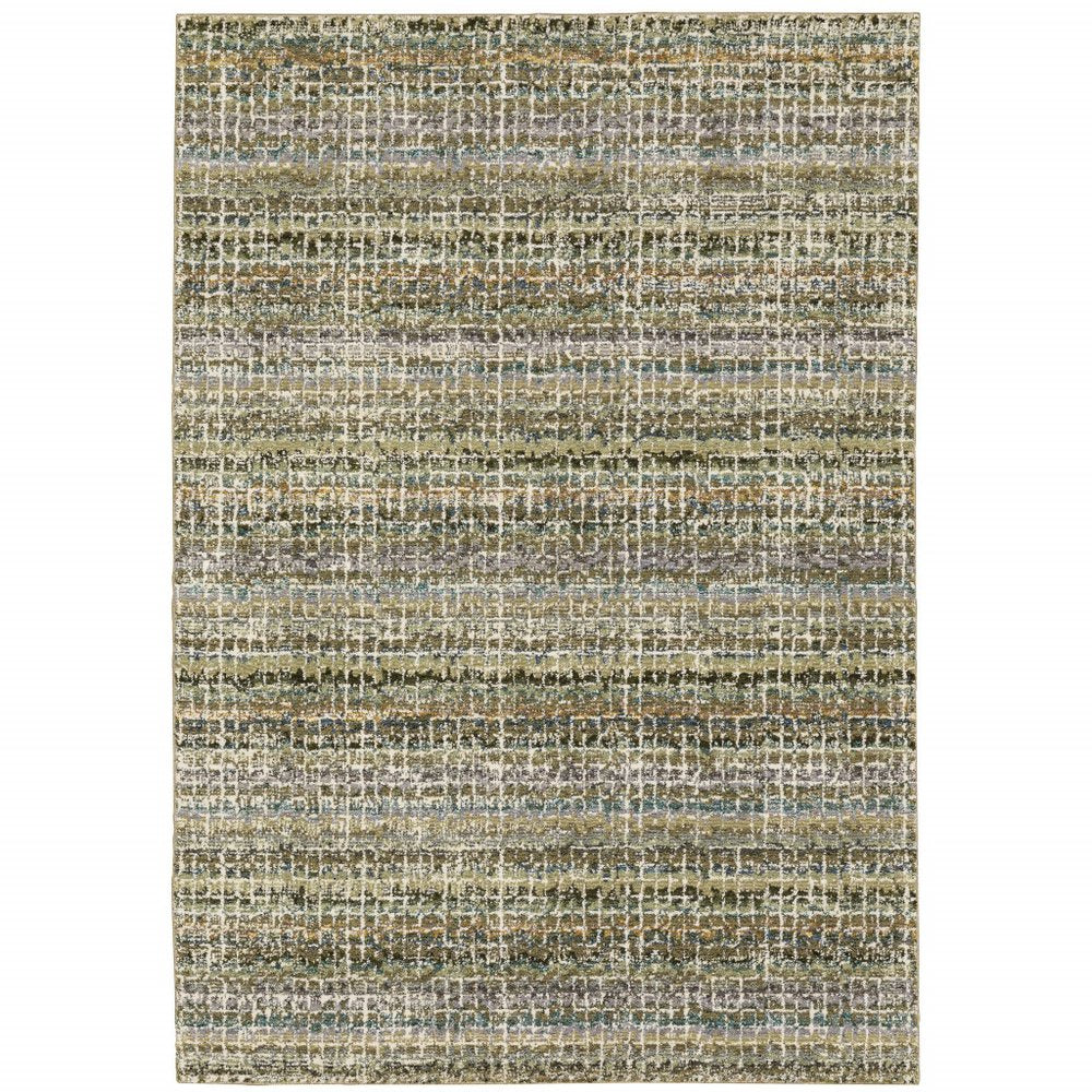 2' X 3' Gray And Ivory Abstract Area Rug