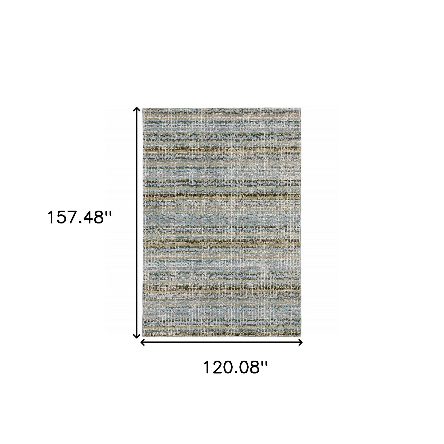 10' X 13' Gray and Ivory Abstract Power Loom Area Rug