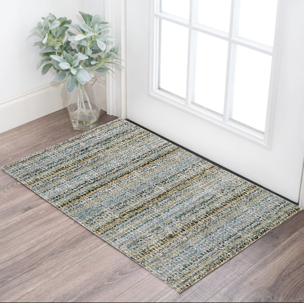 10' X 13' Gray and Ivory Abstract Power Loom Area Rug
