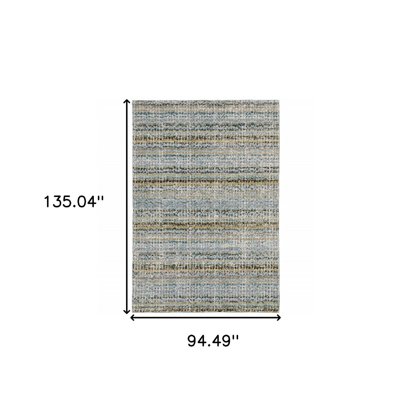 10' X 13' Gray and Ivory Abstract Power Loom Area Rug