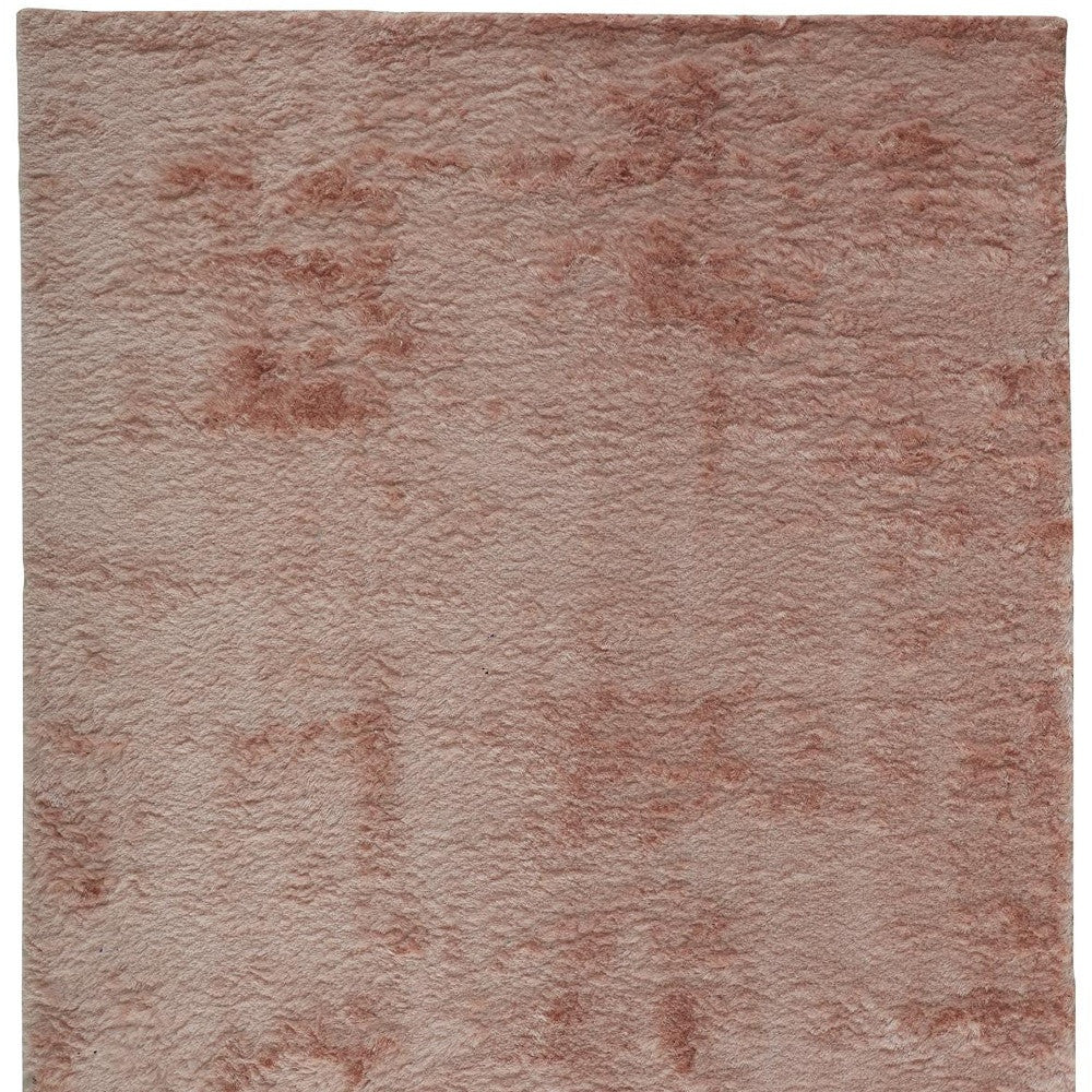 2' X 3' Pink Shag Tufted Handmade Area Rug