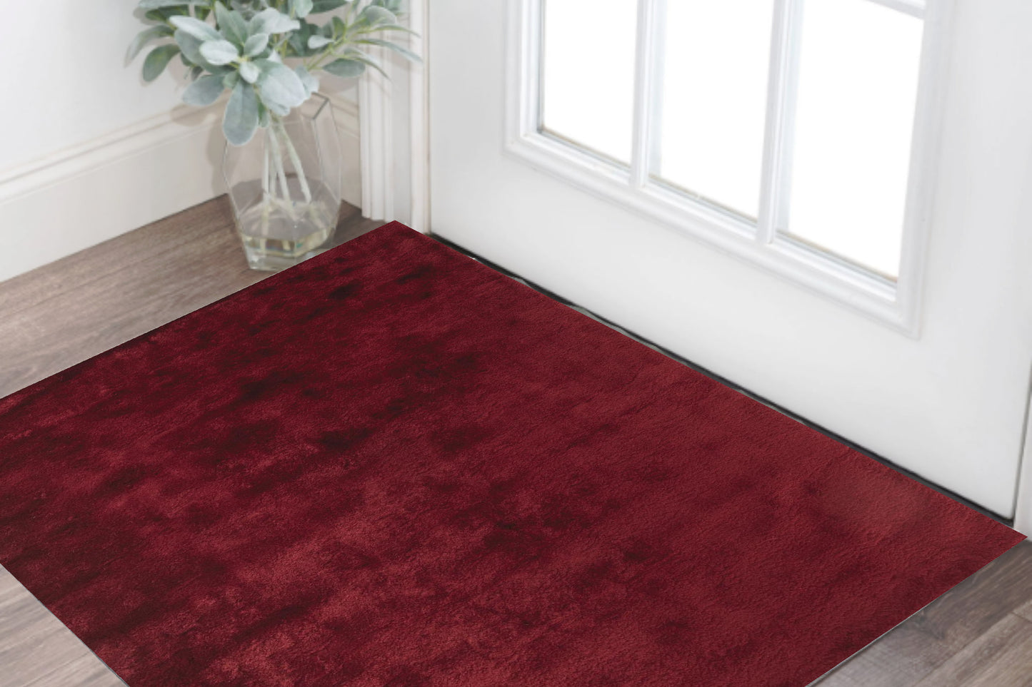 2' X 3' Pink Shag Tufted Handmade Area Rug